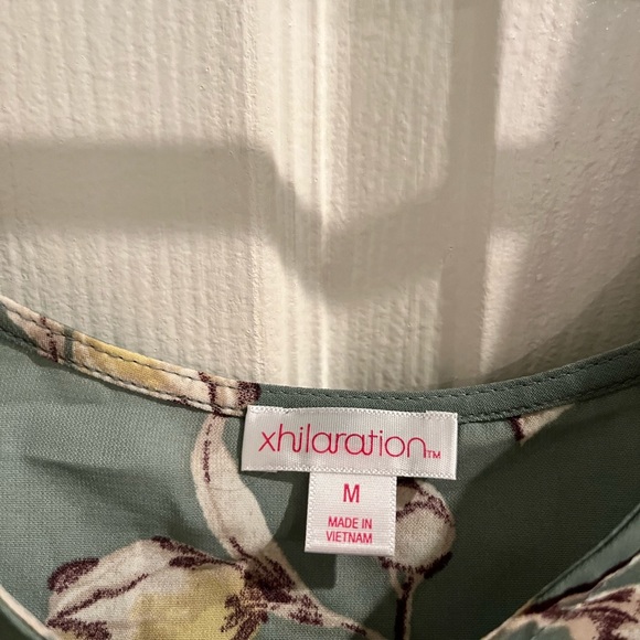 Xhilaration Green Floral Wide Legged Jumpsuit Size M - Picture 6 of 6